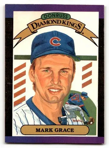 1989 Donruss #17 Mark Grace Chicago Cubs Baseball Cards EX/NM ID:64472 - Baseball Card Single