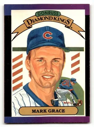 1989 Donruss #17 Mark Grace Chicago Cubs Baseball Cards EX/NM ID:64473