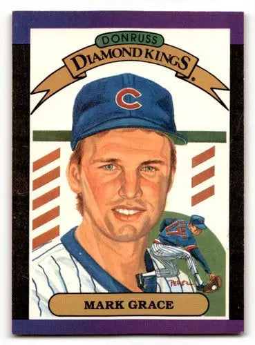 1989 Donruss #17 Mark Grace Chicago Cubs Baseball Cards EX/NM ID:64474 - Baseball Card Single