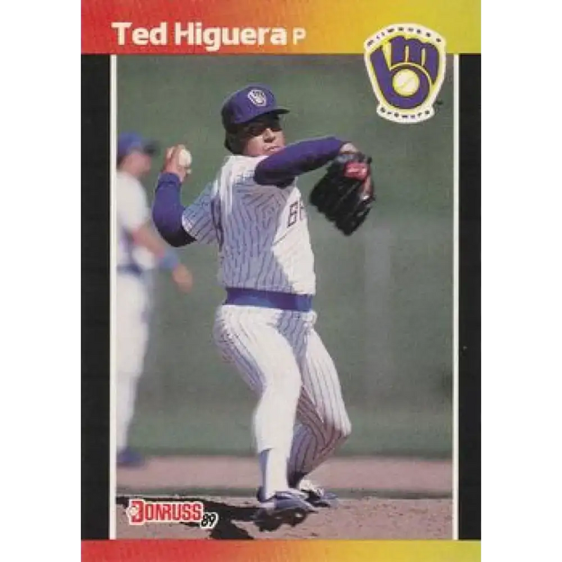 1989 Donruss #175 Teddy Higuera NM-MT Milwaukee Brewers Baseball Card - Baseball Card Single