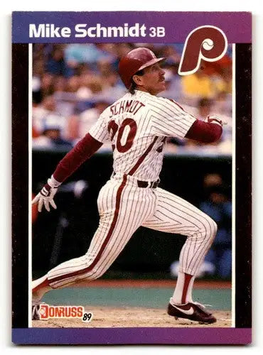 1989 Donruss #193 Mike Schmidt Philadelphia Phillies Baseball Cards ID:64467 - Baseball Card Single