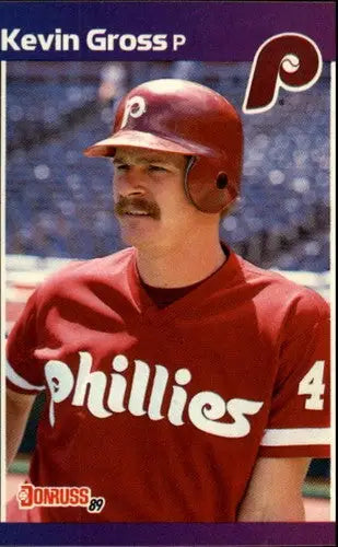 1989 Donruss #194 Kevin Gross NM Near Mint Phillies - Baseball Card Single