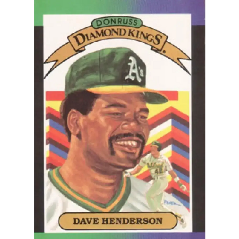 1989 Donruss #20 Dave Henderson DK NM-MT Oakland Athletics Baseball Card - Baseball Card Single