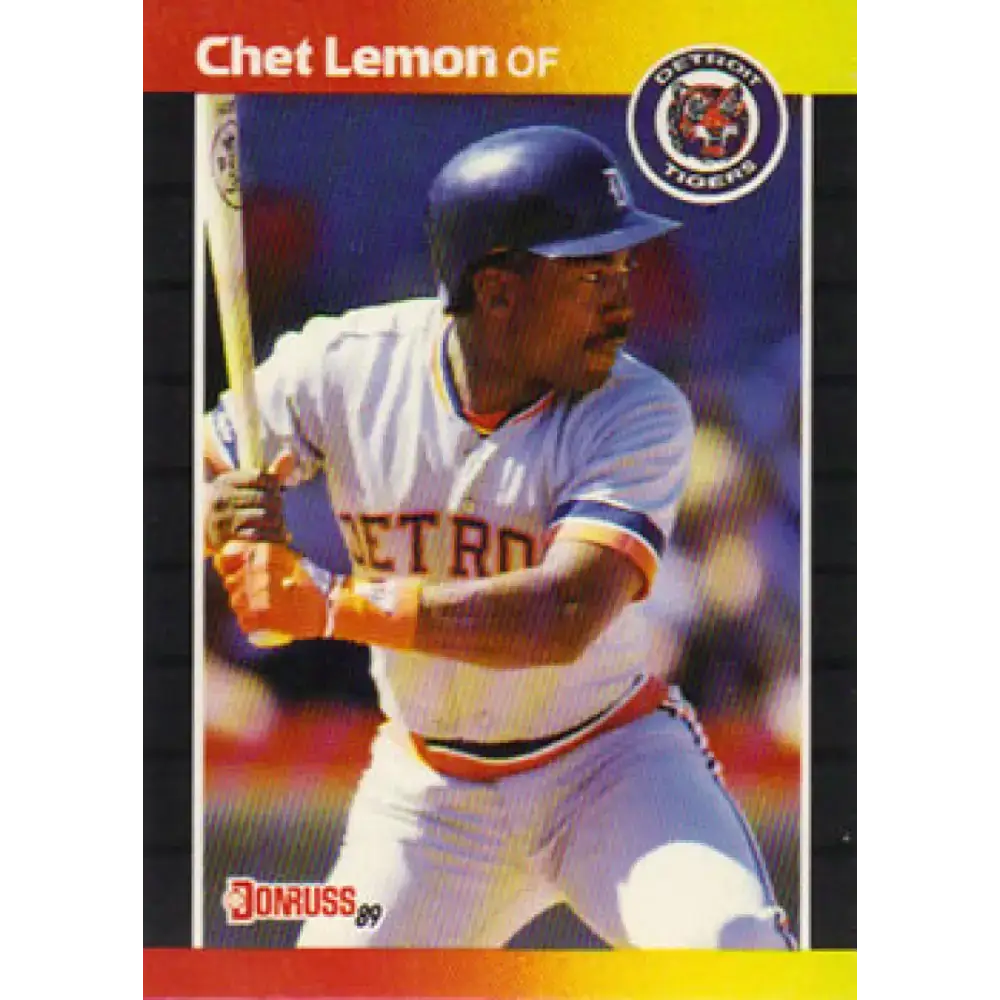 1989 Donruss #209 Chet Lemon NM-MT Detroit Tigers Baseball Card - Baseball Card Single