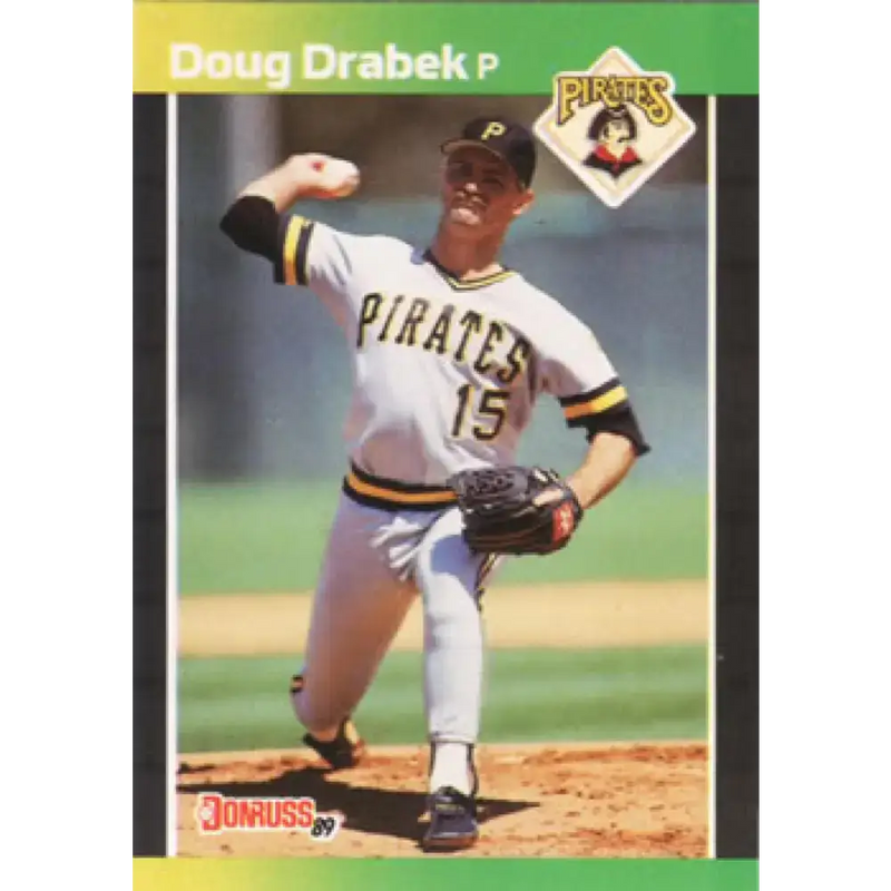 1989 Donruss #211 Doug Drabek NM-MT Pittsburgh Pirates Baseball Card - Baseball Card Single