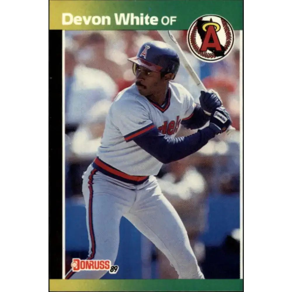 1989 Donruss #213 Devon White NM-MT California Angels Baseball Card