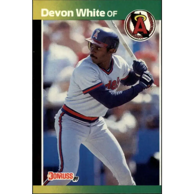 1989 Donruss #213 Devon White NM-MT California Angels Baseball Card - Baseball Card Single