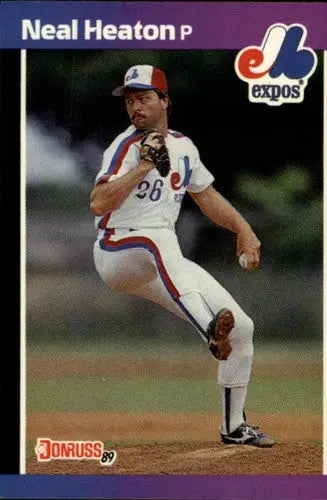 1989 Donruss #224 Neal Heaton NM-MT Expos - Baseball Card Single
