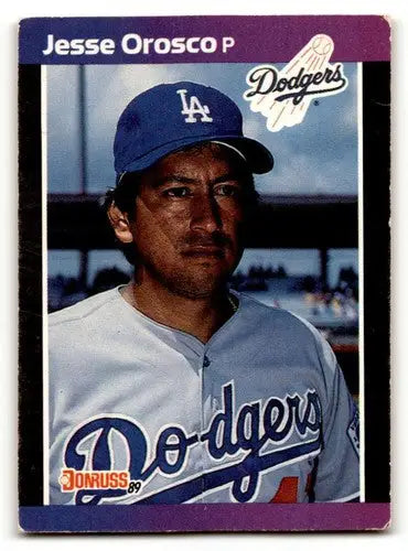 1989 Donruss #228 Jesse Orosco Los Angeles Dodgers Baseball Cards EX ID:56233 - Baseball Card Single