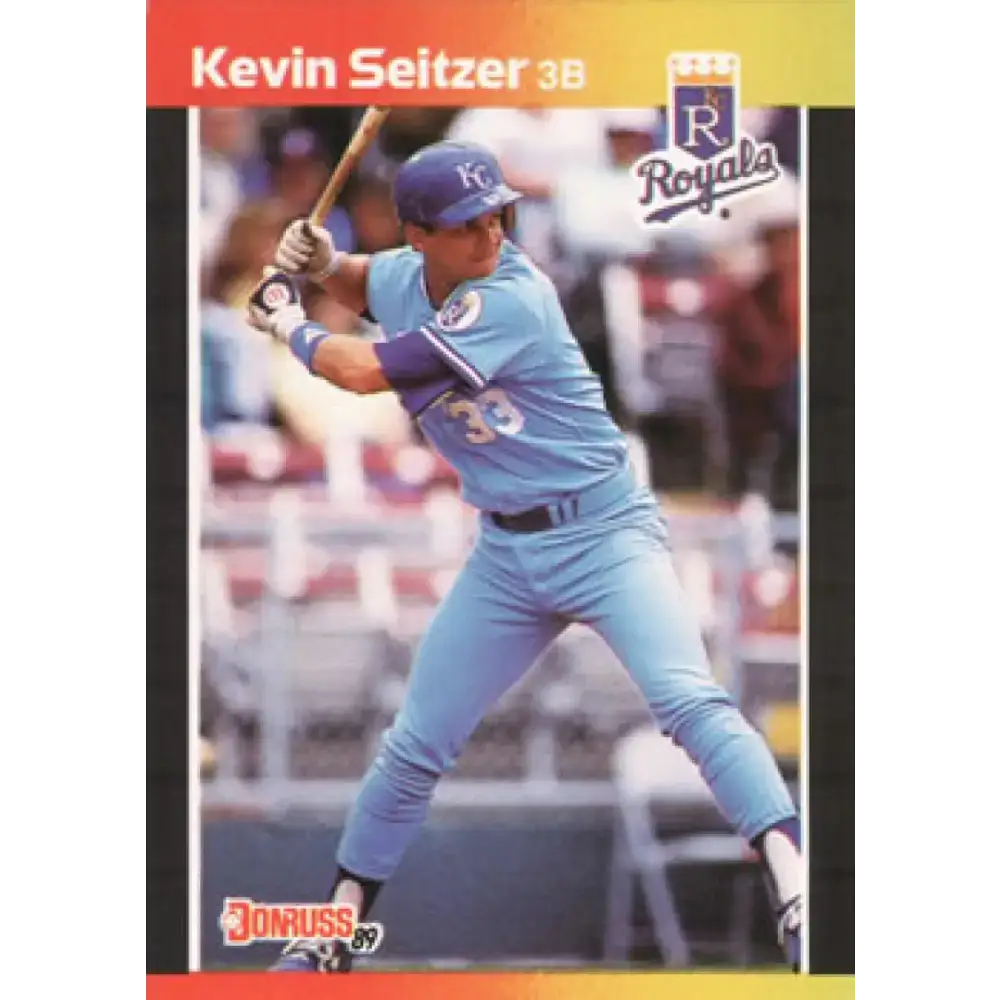 1989 Donruss #238 Kevin Seitzer NM-MT Kansas City Royals Baseball Card