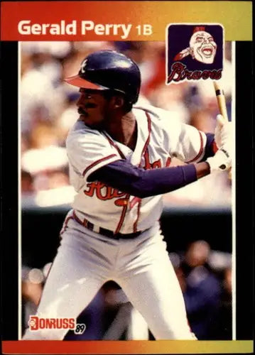 1989 Donruss #239 Gerald Perry NM-MT Braves - Baseball Card Single