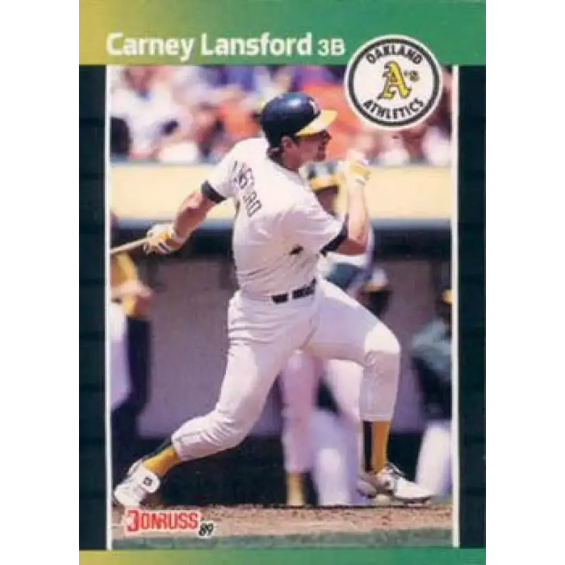 1989 Donruss #243 Carney Lansford NM-MT Oakland Athletics Baseball Card - Baseball Card Single