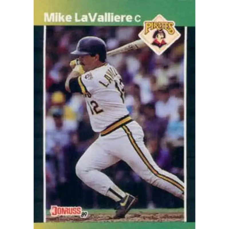 1989 Donruss #244 Mike LaValliere NM-MT Pittsburgh Pirates Baseball Card - Baseball Card Single