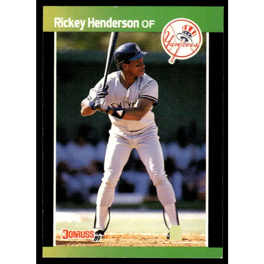 1989 Donruss #245 Rickey Henderson VG/EX New York Yankees Baseball Card