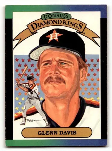 1989 Donruss #25 Glenn Davis Houston Astros Baseball Cards EX Excell ID:56242