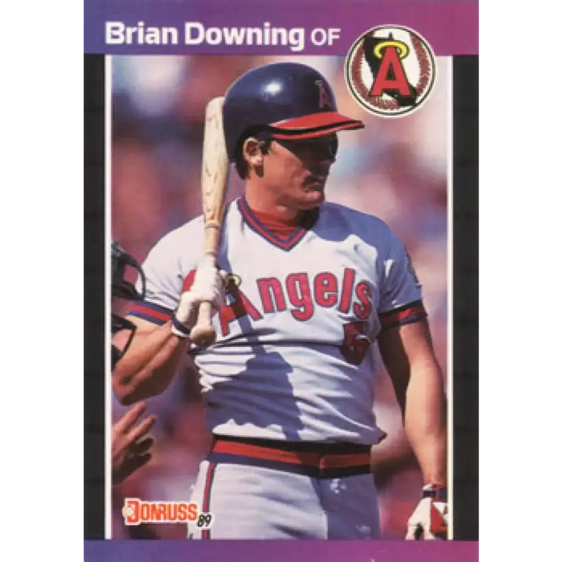 1989 Donruss #254 Brian Downing NM-MT California Angels Baseball Card - Baseball Card Single