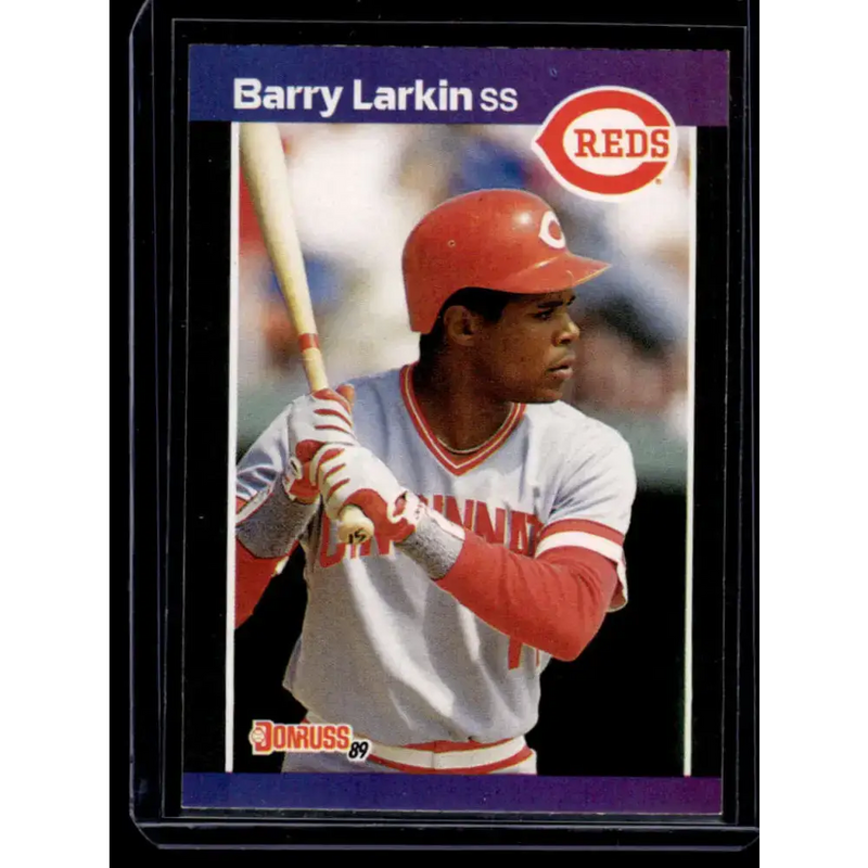 1989 Donruss #257 Barry Larkin Cincinnati Reds NM-MT Baseball Card - Baseball Card Single