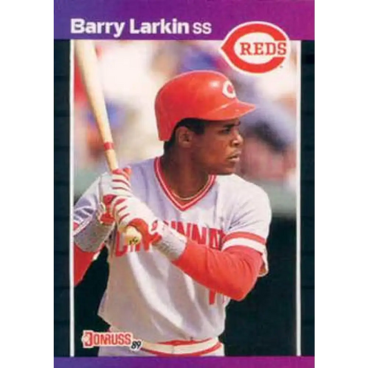 1989 Donruss #257 Barry Larkin EX Excellent Cincinnati Reds Baseball Card Image 1