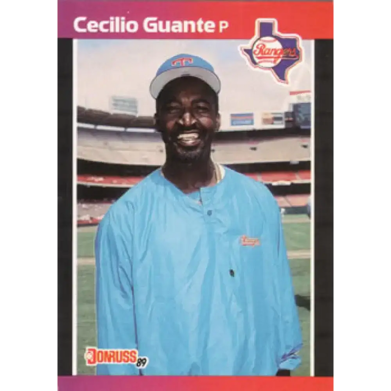 1989 Donruss #260 Cecilio Guante NM-MT Texas Rangers Baseball Card - Baseball Card Single