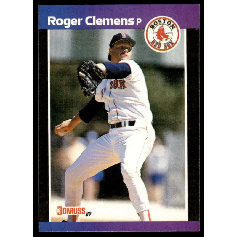 1989 Donruss #280 Roger Clemens EX/NM Boston Red Sox Baseball Card - Baseball Card Single