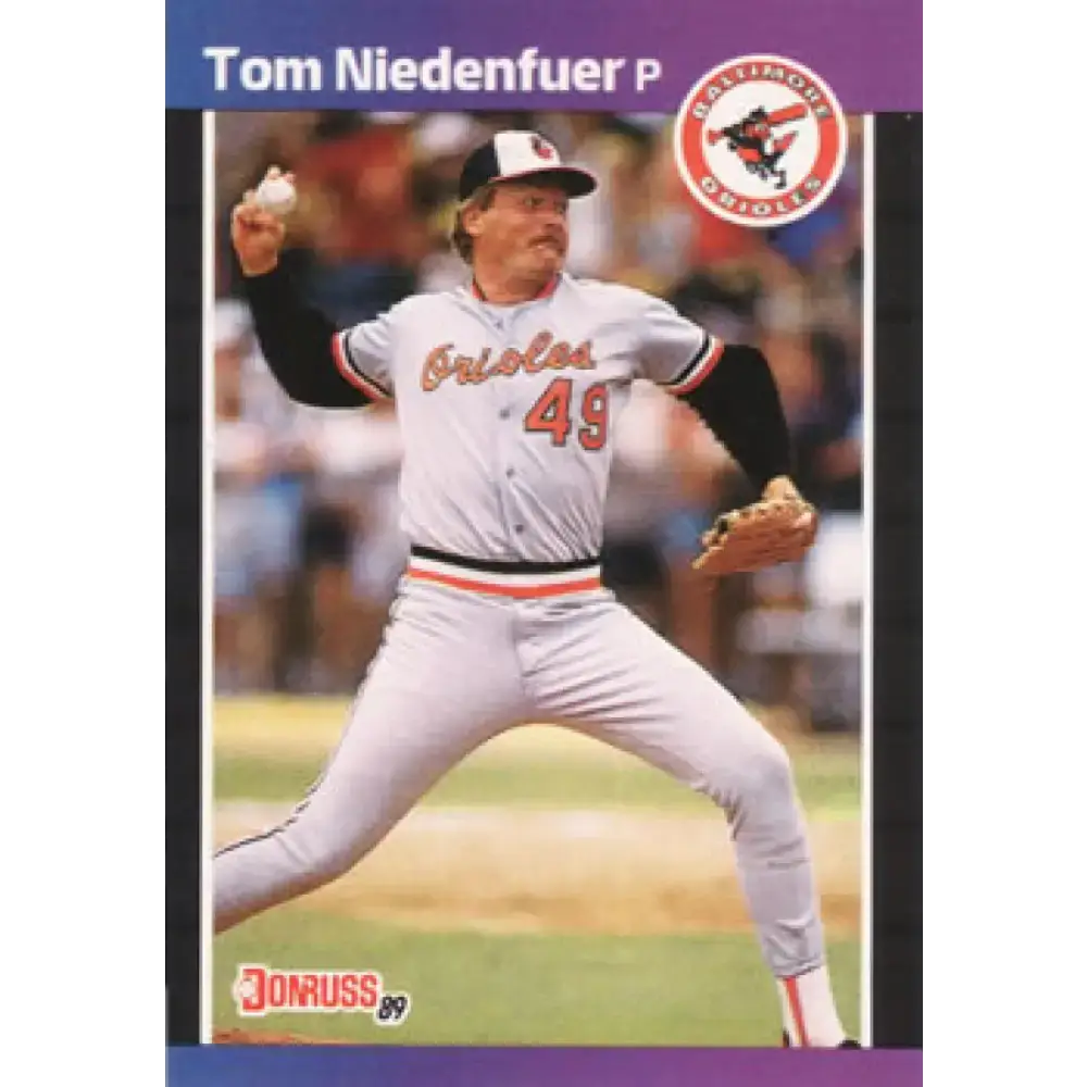 1989 Donruss #282 Tom Niedenfuer NM-MT Baltimore Orioles Baseball Card