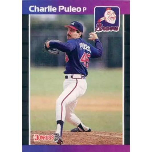 1989 Donruss #286 Charlie Puleo UER NM-MT Atlanta Braves Baseball Card - Baseball Card Single