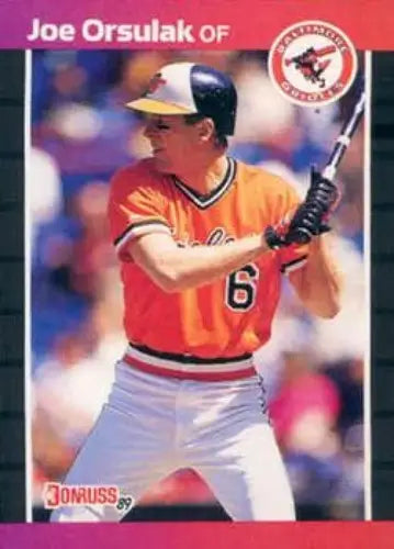 1989 Donruss #287 Joe Orsulak NM Near Mint Orioles ID:82899 - Baseball Card Single
