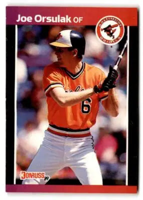 1989 Donruss Joe Orsulak baseball card 287a Joe Orsulak collectible item
