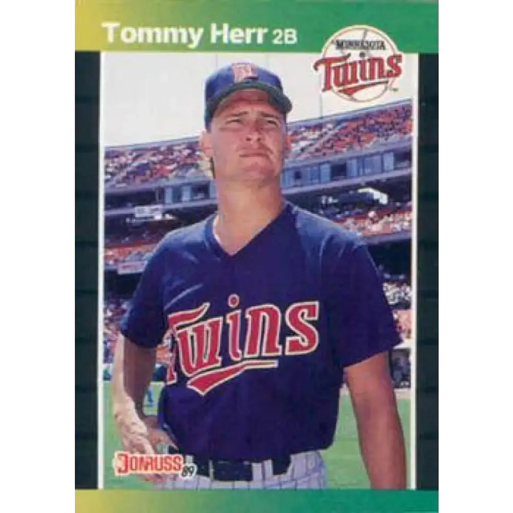 1989 Donruss #301 Tom Herr NM-MT Minnesota Twins Baseball Card - Baseball Card Single