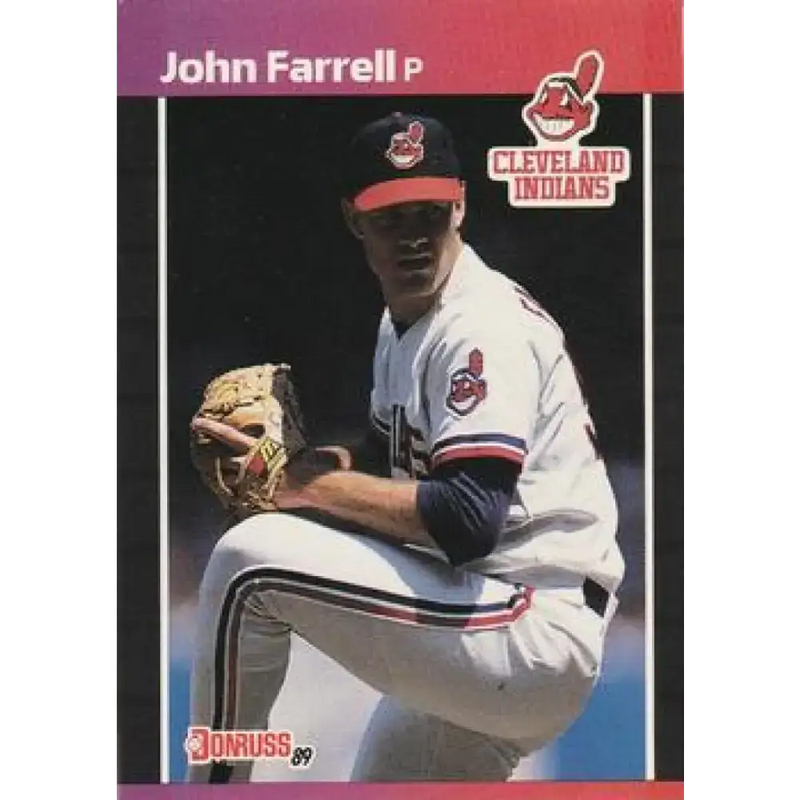 1989 Donruss #320 John Farrell NM-MT Cleveland Indians Baseball Card - Baseball Card Single