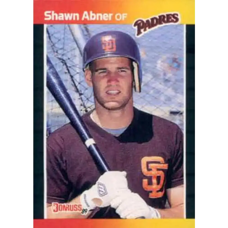 1989 Donruss #323 Shawn Abner NM-MT San Diego Padres Baseball Card - Baseball Card Single