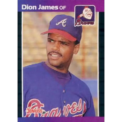 1989 Donruss #340 Dion James NM-MT Atlanta Braves Baseball Card