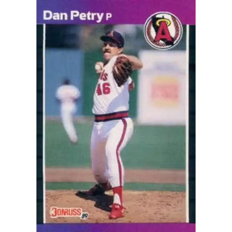 1989 Donruss #344 Dan Petry NM-MT California Angels Baseball Card - Baseball Card Single