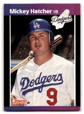 1989 Donruss #346a Mickey Hatcher - Baseball Card Single