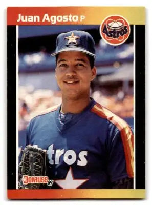 1989 Donruss Juan Agosto baseball card 354b Juan Agosto collectible card image