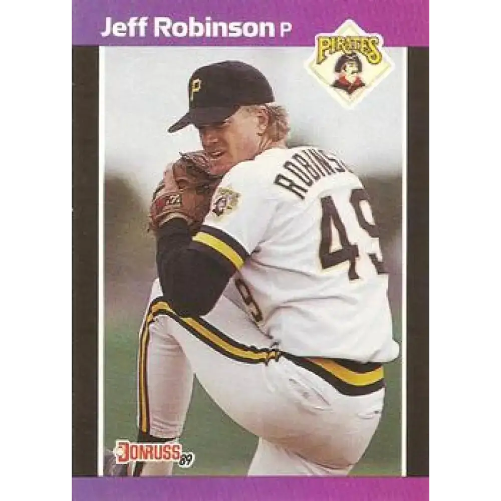 1989 Donruss #370 Jeff Robinson NM-MT Pittsburgh Pirates Baseball Card - Baseball Card Single