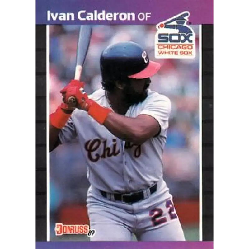 1989 Donruss #371 Ivan Calderon NM-MT Chicago White Sox Baseball Card - Baseball Card Single