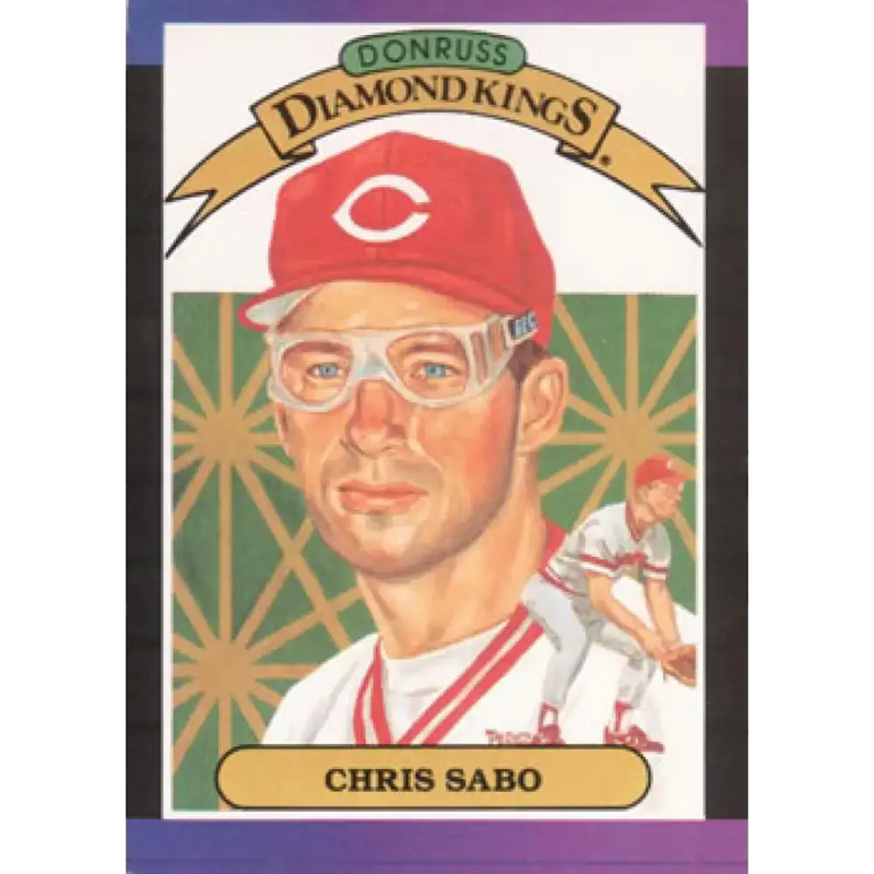 1989 Donruss #4 Chris Sabo DK DP NM-MT Cincinnati Reds Baseball Card - Baseball Card Single