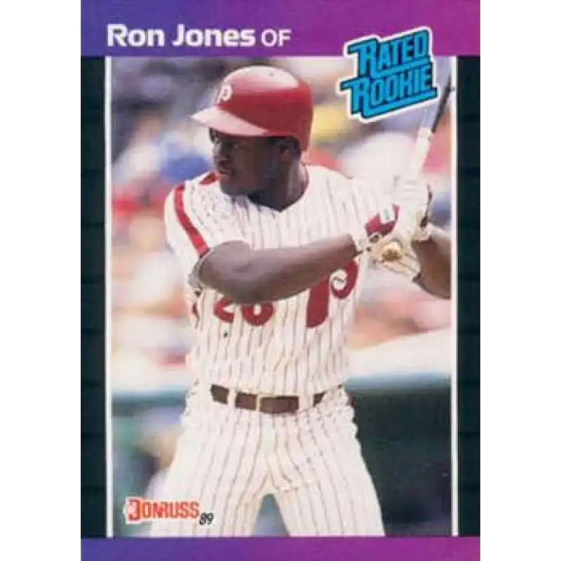 1989 Donruss #40 Ron Jones NM-MT RC Rookie Philadelphia Phillies Baseball Card - Baseball Card Single