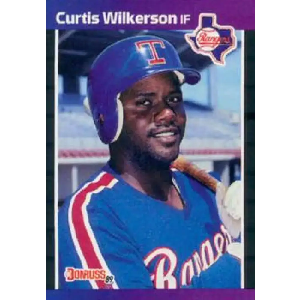 1989 Donruss #402 Curtis Wilkerson NM-MT Texas Rangers Baseball Card