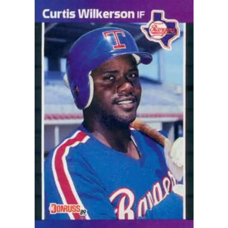 1989 Donruss #402 Curtis Wilkerson NM-MT Texas Rangers Baseball Card - Baseball Card Single