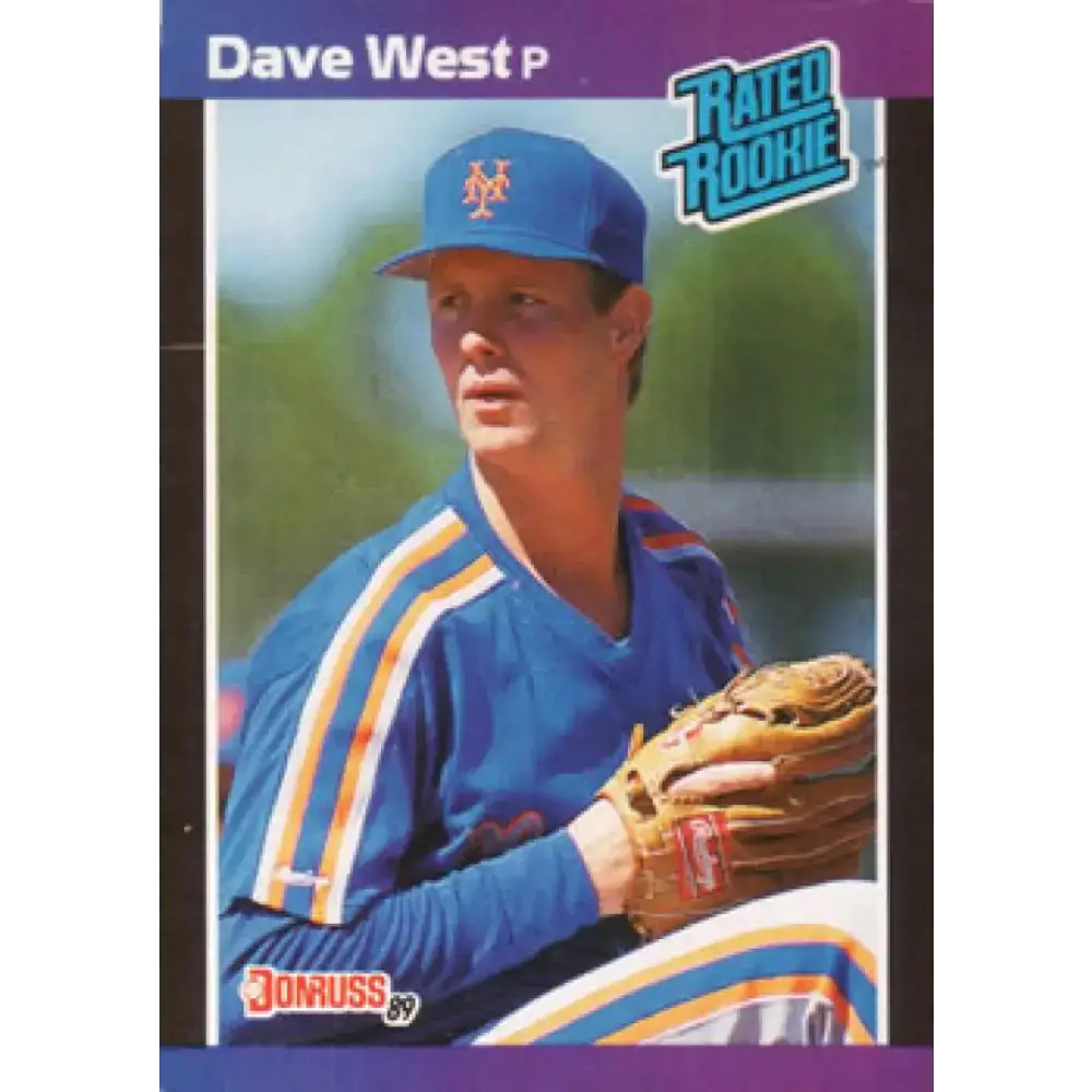 1989 Donruss #41 David West/ NM-MT RC Rookie New York Mets Baseball Card