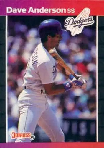 1989 Donruss #434b Dave Anderson NM Near Mint Dodgers ID:81462 - Baseball Card Single