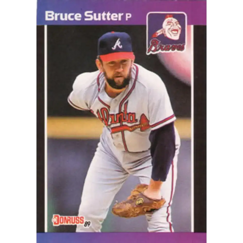 1989 Donruss #458 Bruce Sutter NM-MT Atlanta Braves Baseball Card - Baseball Card Single