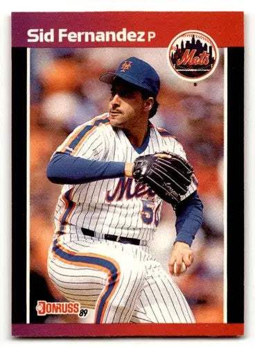 1989 Donruss #471 Sid Fernandez New York Mets Baseball Cards EX/NM ID:58486