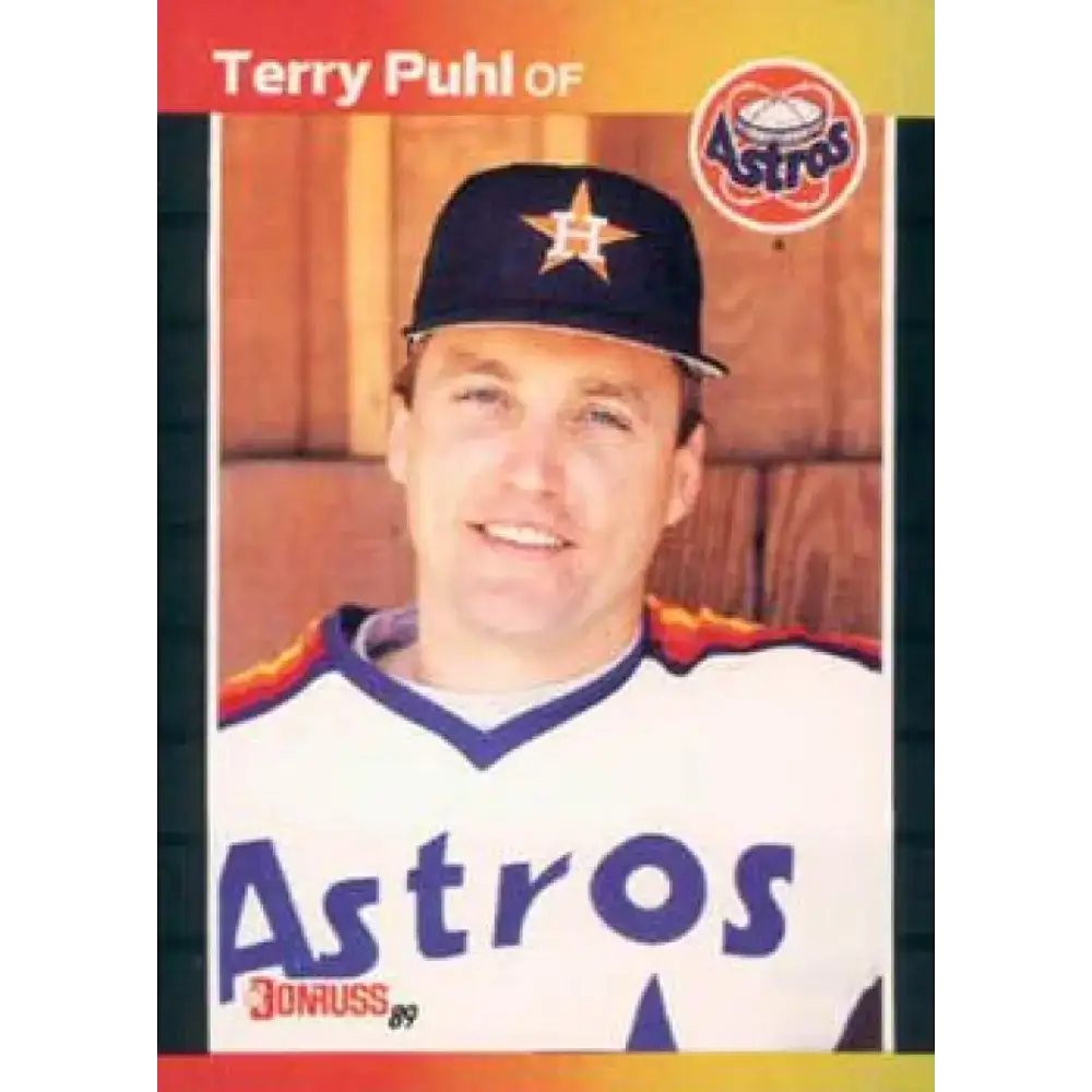 1989 Donruss #472 Terry Puhl NM-MT Houston Astros Baseball Card - Baseball Card Single