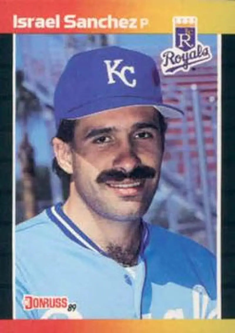 1989 Donruss #474b Israel Sanchez NM Near Mint Royals ID:81464 - Baseball Card Single