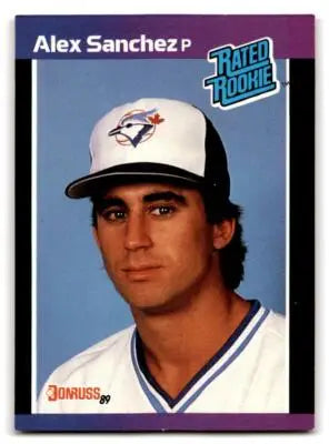 1989 Donruss Alex Sanchez Rated Rookie baseball card 47a Alex Sanchez collectible