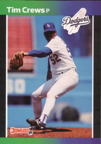 1989 Donruss #486b Tim Crews NM Near Mint Dodgers ID:81465 - Baseball Card Single
