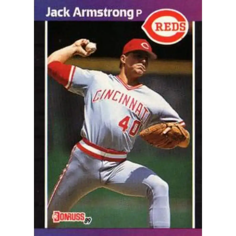 1989 Donruss #493 Jack Armstrong NM-MT RC Rookie Cincinnati Reds Baseball Card - Baseball Card Single